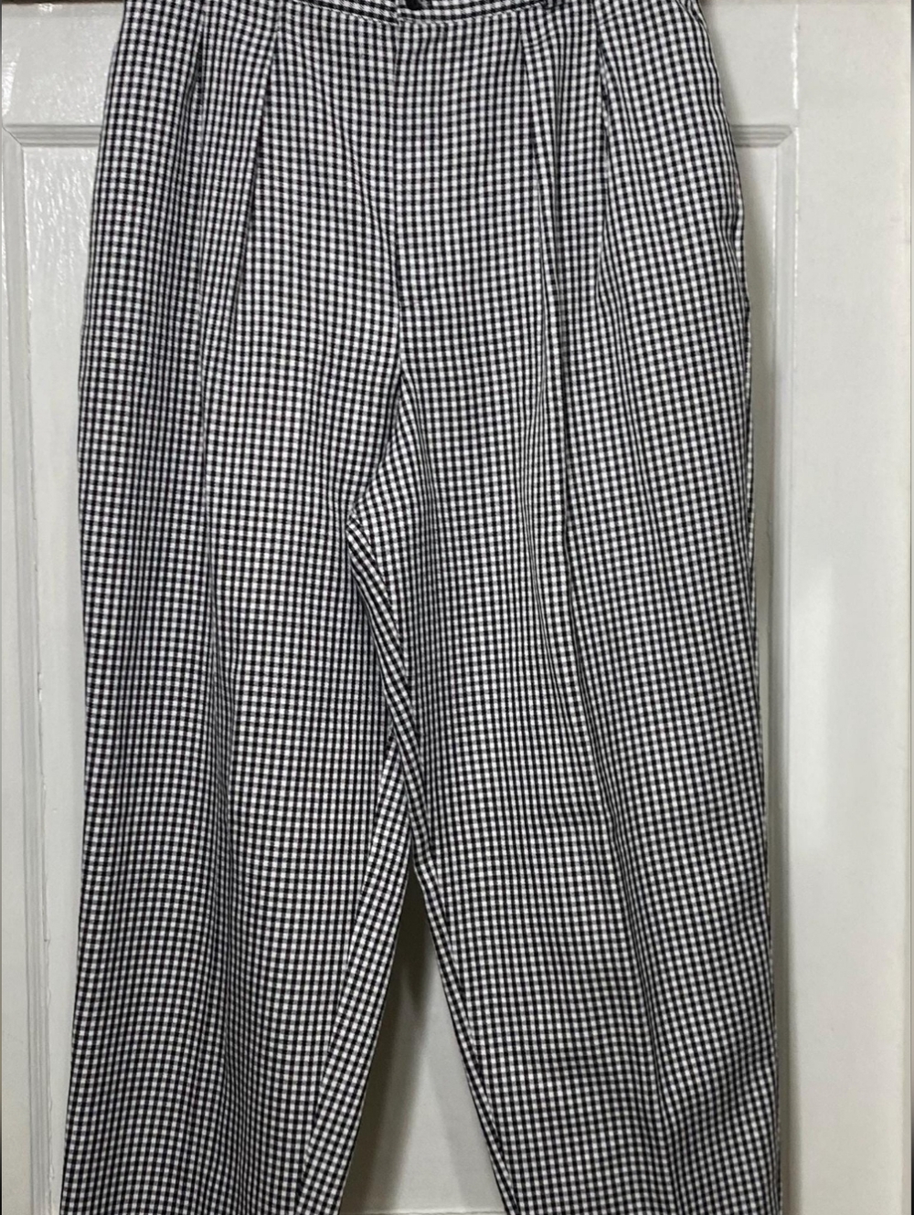 Pizzazz Black & White Houndstooth Pants. Size 16.